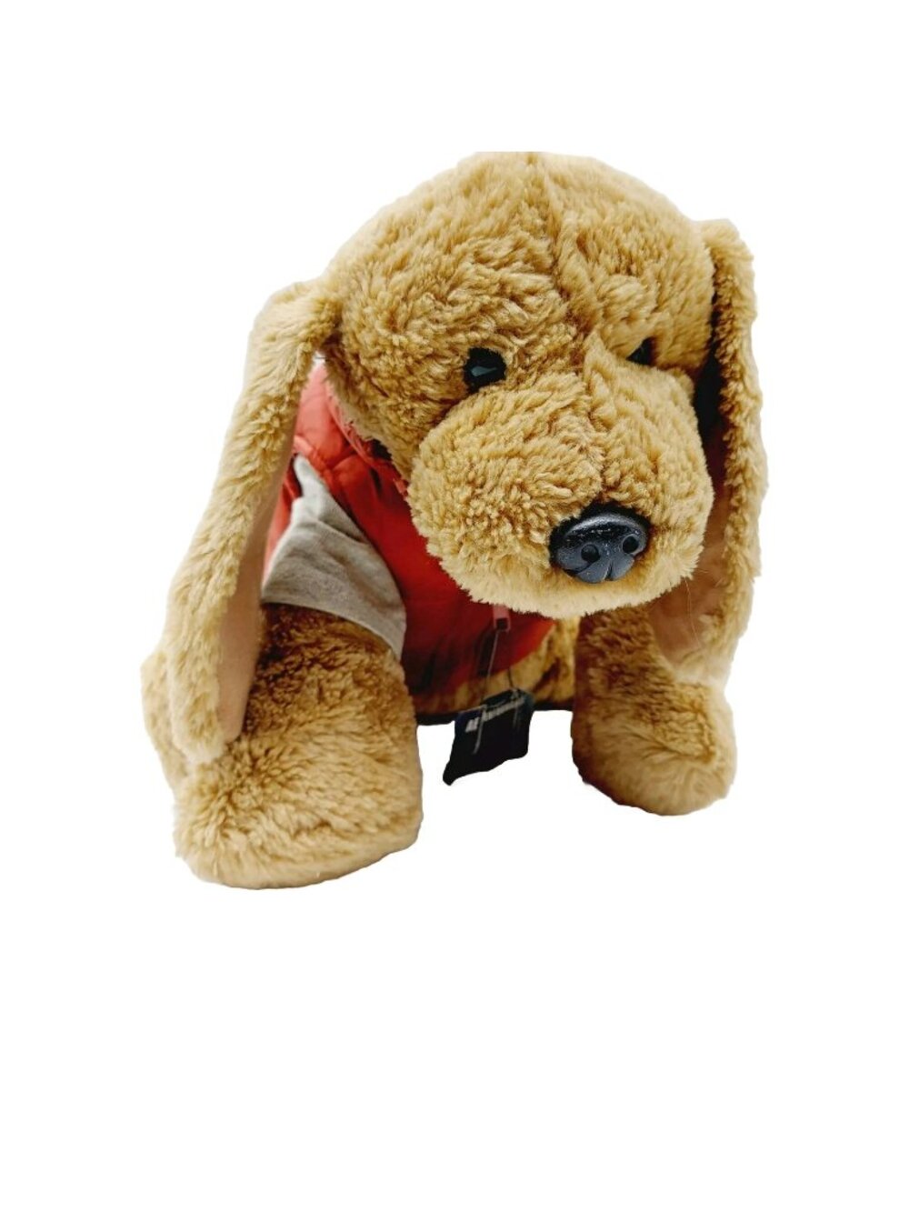 American Eagle Dog Plush Brown Shirt Vest Stuffed Animal READ 14"